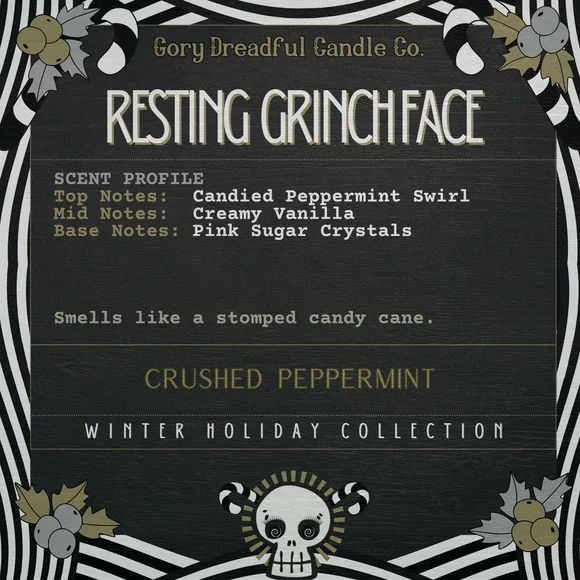 Resting Grinchface Sizzling Room Salt Crystal Potpourri: Crushed Peppermint - Picture 2 of 9